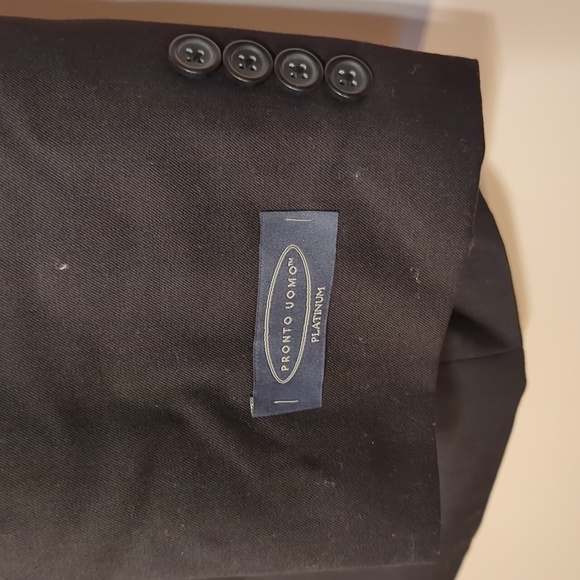 Pronto Uomo Black Suit Coat - NEW - Picture 3 of 6
